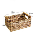 Rattan Storage Basket Organizer Storage Box Straw - Grand Goldman