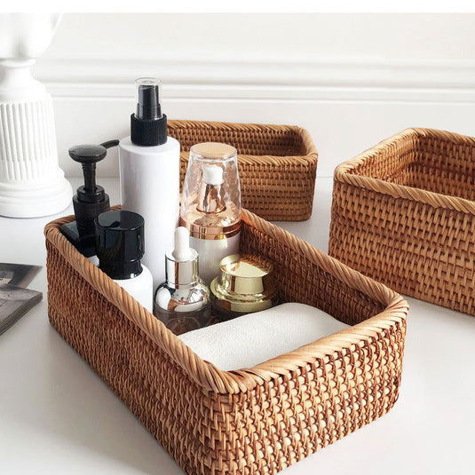 Rattan storage basket - Grand Goldman