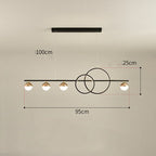 Rectangular Table Lamp Creative New Dining Room Bar Simple Modern Chandelier - Grand Goldman