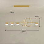 Rectangular Table Lamp Creative New Dining Room Bar Simple Modern Chandelier - Grand Goldman