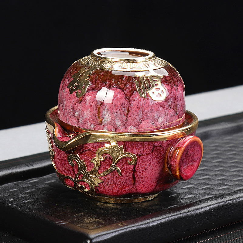 Red Dragon Japanese Style Office Kung Fu Travel Tea-pot - Grand Goldman