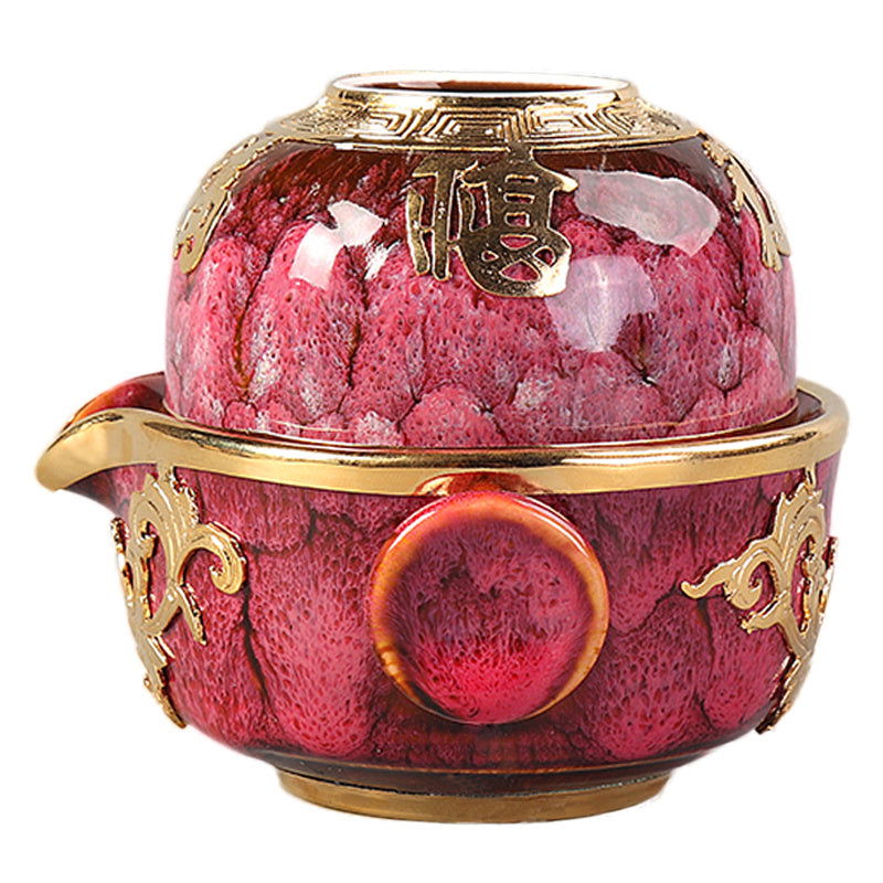 Red Dragon Japanese Style Office Kung Fu Travel Tea-pot - Grand Goldman