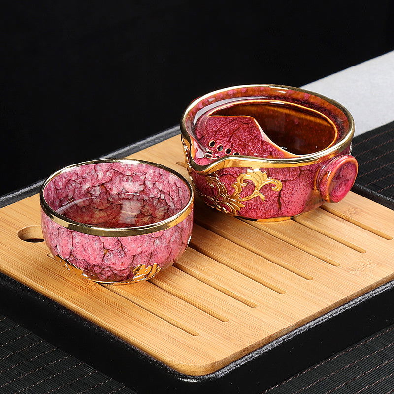 Red Dragon Japanese Style Office Kung Fu Travel Tea-pot - Grand Goldman