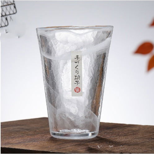 Rendering Of Japanese Glass Thickened Hammer Pattern Cup - Grand Goldman