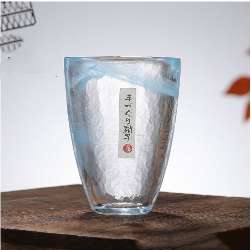 Rendering Of Japanese Glass Thickened Hammer Pattern Cup - Grand Goldman