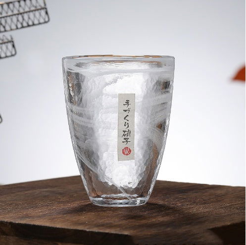 Rendering Of Japanese Glass Thickened Hammer Pattern Cup - Grand Goldman