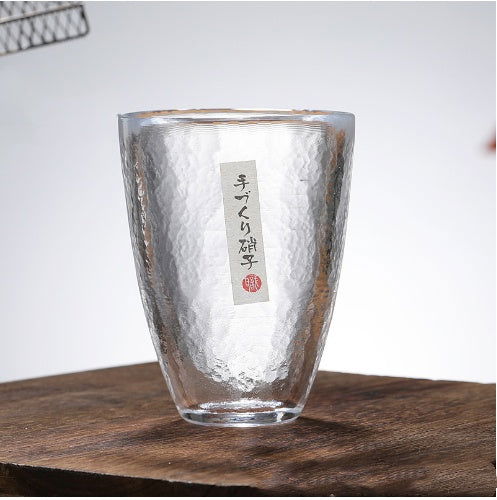 Rendering Of Japanese Glass Thickened Hammer Pattern Cup - Grand Goldman