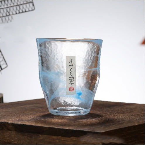 Rendering Of Japanese Glass Thickened Hammer Pattern Cup - Grand Goldman