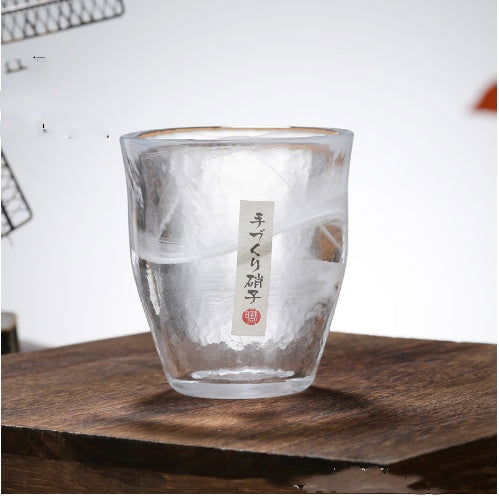 Rendering Of Japanese Glass Thickened Hammer Pattern Cup - Grand Goldman