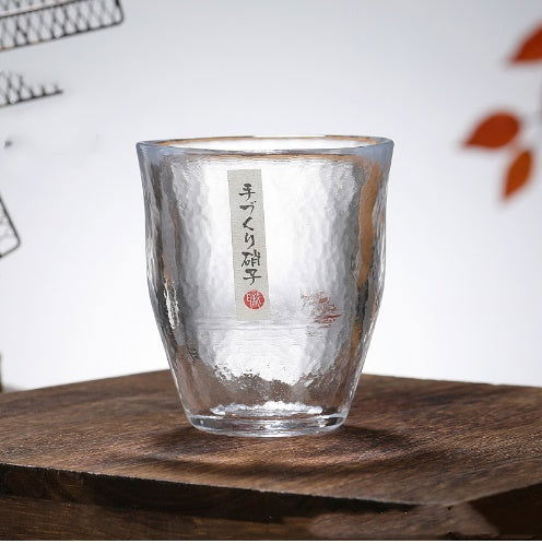 Rendering Of Japanese Glass Thickened Hammer Pattern Cup - Grand Goldman