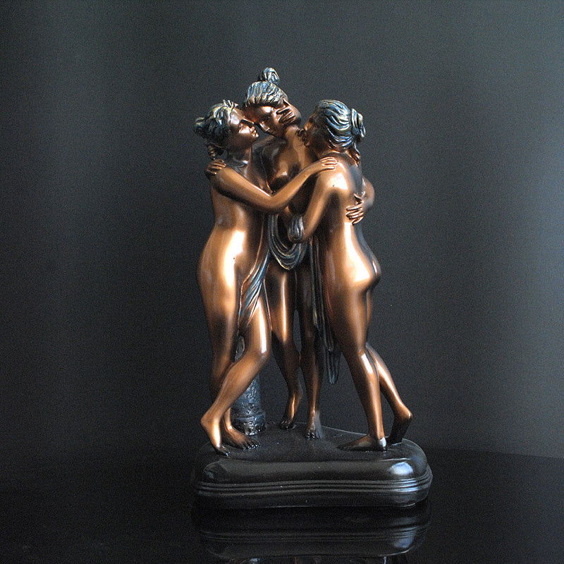 Resin European Sculpture Handicraft Desktop Decoration - Grand Goldman