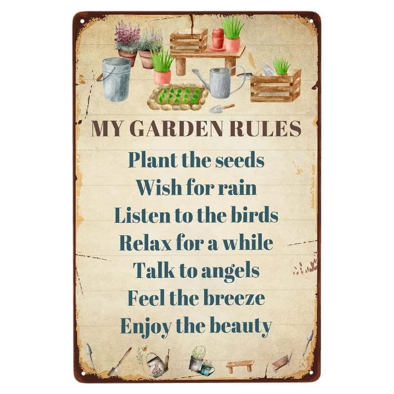 Restroom Vintage Metal Tin Signs Washing Room Wall Decor for Home Restaurant Bars Cafe Clubs Pubs Man Cave Retro Posters Plaque - Grand Goldman