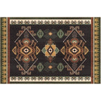 Retro Boho Geometric Ethnic Living Room Bedroom Entry Door Rug - Grand Goldman