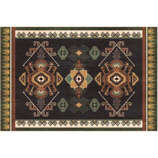 Retro Boho Geometric Ethnic Living Room Bedroom Entry Door Rug - Grand Goldman