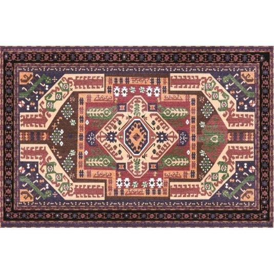 Retro Boho Geometric Ethnic Living Room Bedroom Entry Door Rug - Grand Goldman