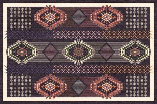 Retro Boho Geometric Ethnic Living Room Bedroom Entry Door Rug - Grand Goldman