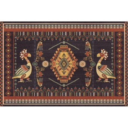 Retro Boho Geometric Ethnic Living Room Bedroom Entry Door Rug - Grand Goldman