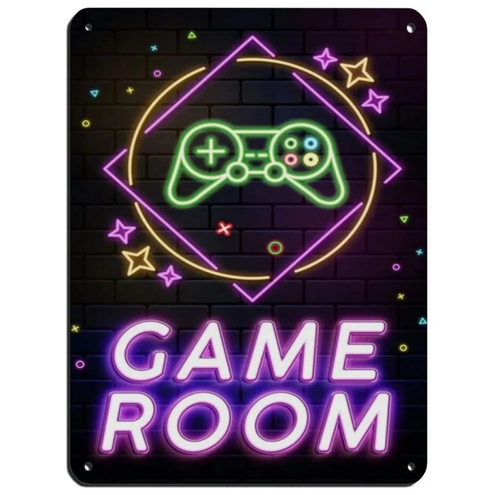 Retro Controller Collectors Video Game Metal Tin Signs Vintage Posters for Game Room Bar Man Cave Cafe Home Wall Decor Gift - Grand Goldman