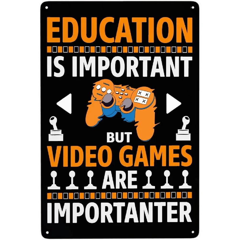 Retro Controller Collectors Video Game Metal Tin Signs Vintage Posters for Game Room Bar Man Cave Cafe Home Wall Decor Gift - Grand Goldman