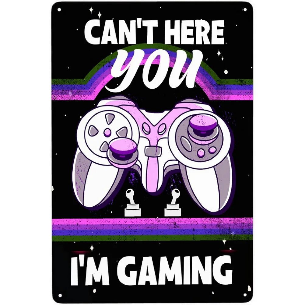 Retro Controller Collectors Video Game Metal Tin Signs Vintage Posters for Game Room Bar Man Cave Cafe Home Wall Decor Gift - Grand Goldman