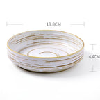 Retro Creative Japanese Tableware Household  Ceramic Dish Bowl - Grand Goldman