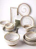 Retro Creative Japanese Tableware Household  Ceramic Dish Bowl - Grand Goldman