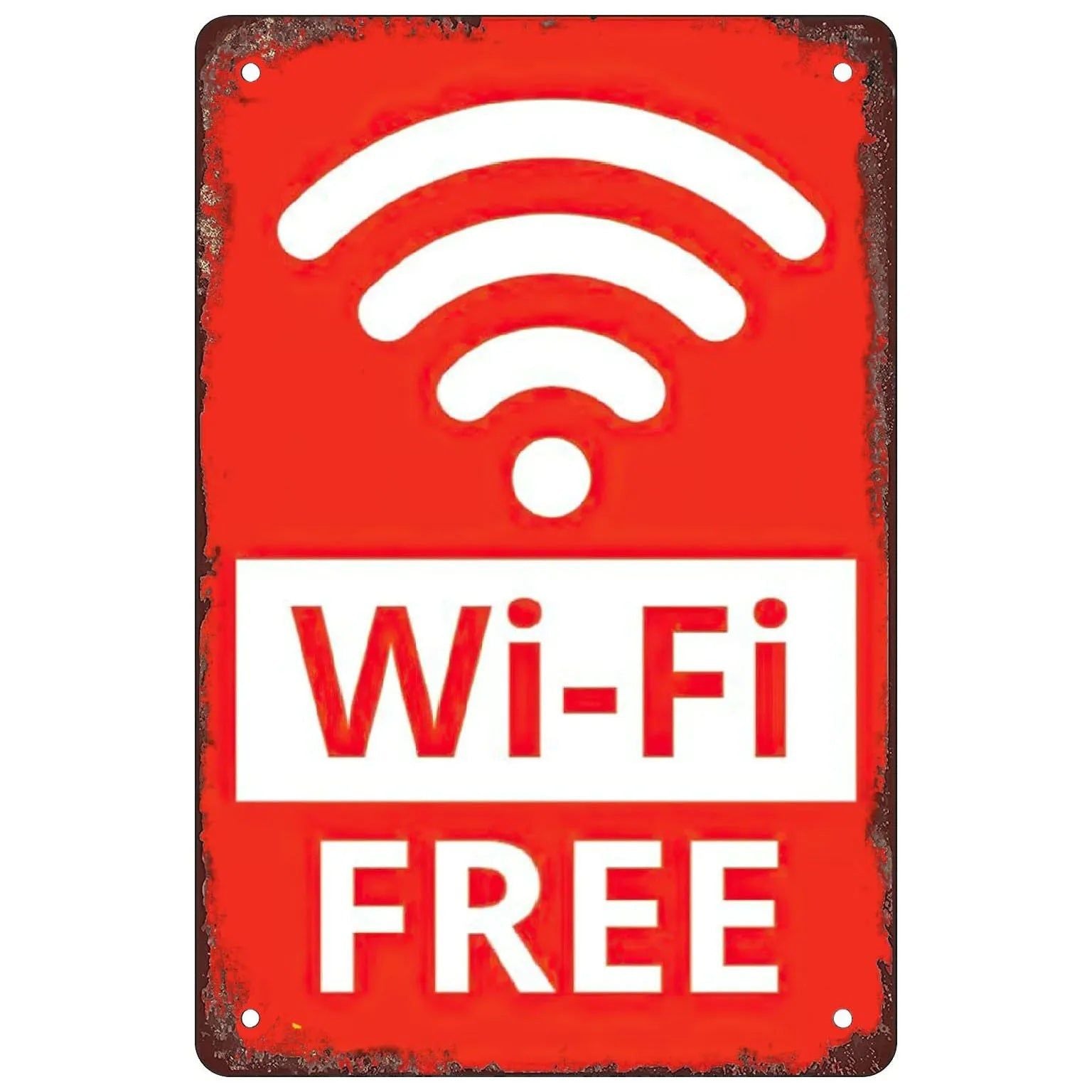 Retro Free Wifi No Smoking Washing Room Metal Tin Signs Vintage Posters for Game Room Bar Man Cave Cafe Home Wall Decor Gift - Grand Goldman