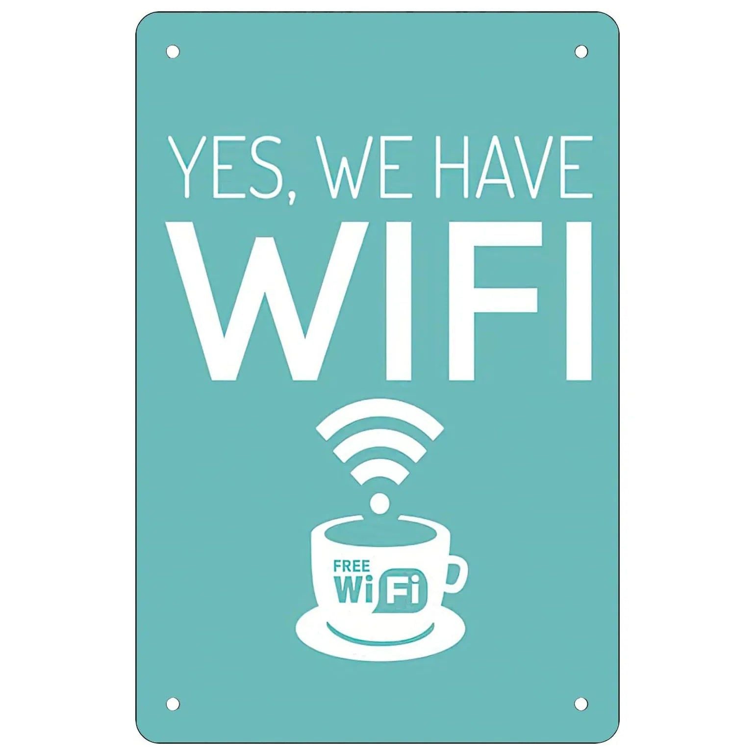 Retro Free Wifi No Smoking Washing Room Metal Tin Signs Vintage Posters for Game Room Bar Man Cave Cafe Home Wall Decor Gift - Grand Goldman