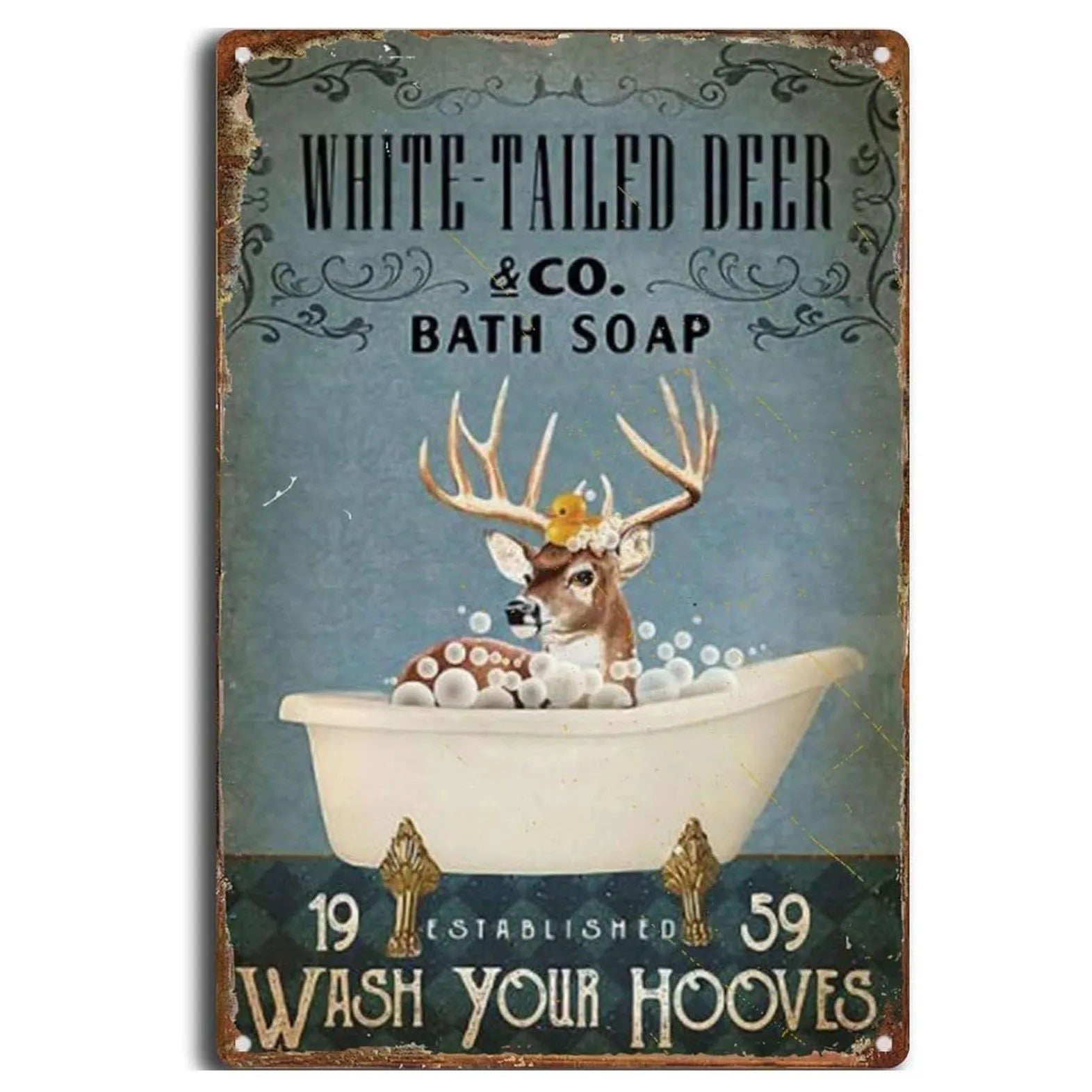 Retro Get Naked Bath Soap Metal Tin Signs Vintage Posters for Bathroom Washing Room Bars Man Cave Cafe Pub Clubs Home Wall Decor - Grand Goldman