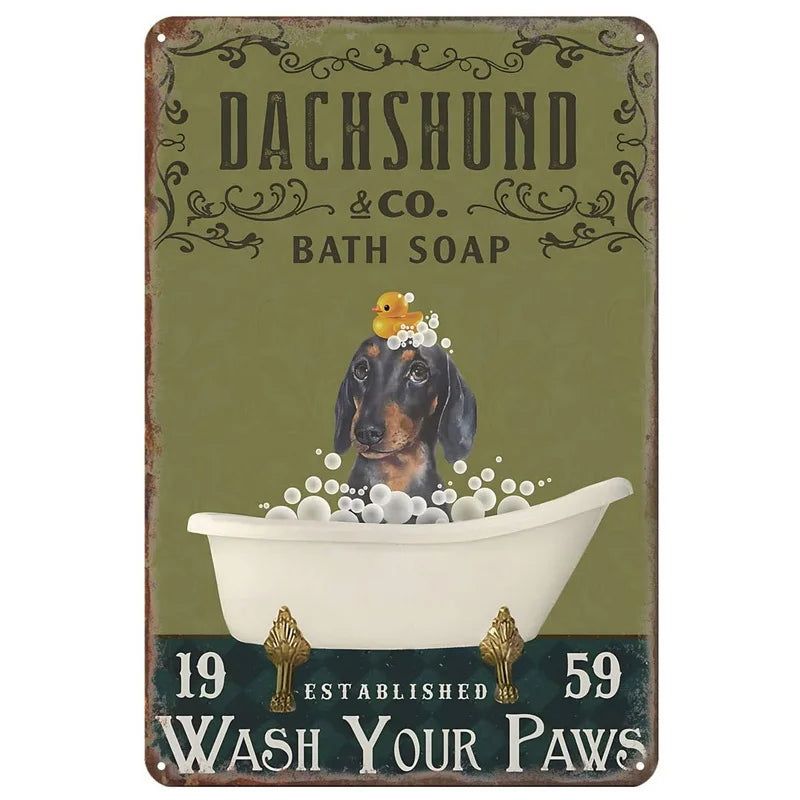 Retro Get Naked Bath Soap Metal Tin Signs Vintage Posters for Bathroom Washing Room Bars Man Cave Cafe Pub Clubs Home Wall Decor - Grand Goldman