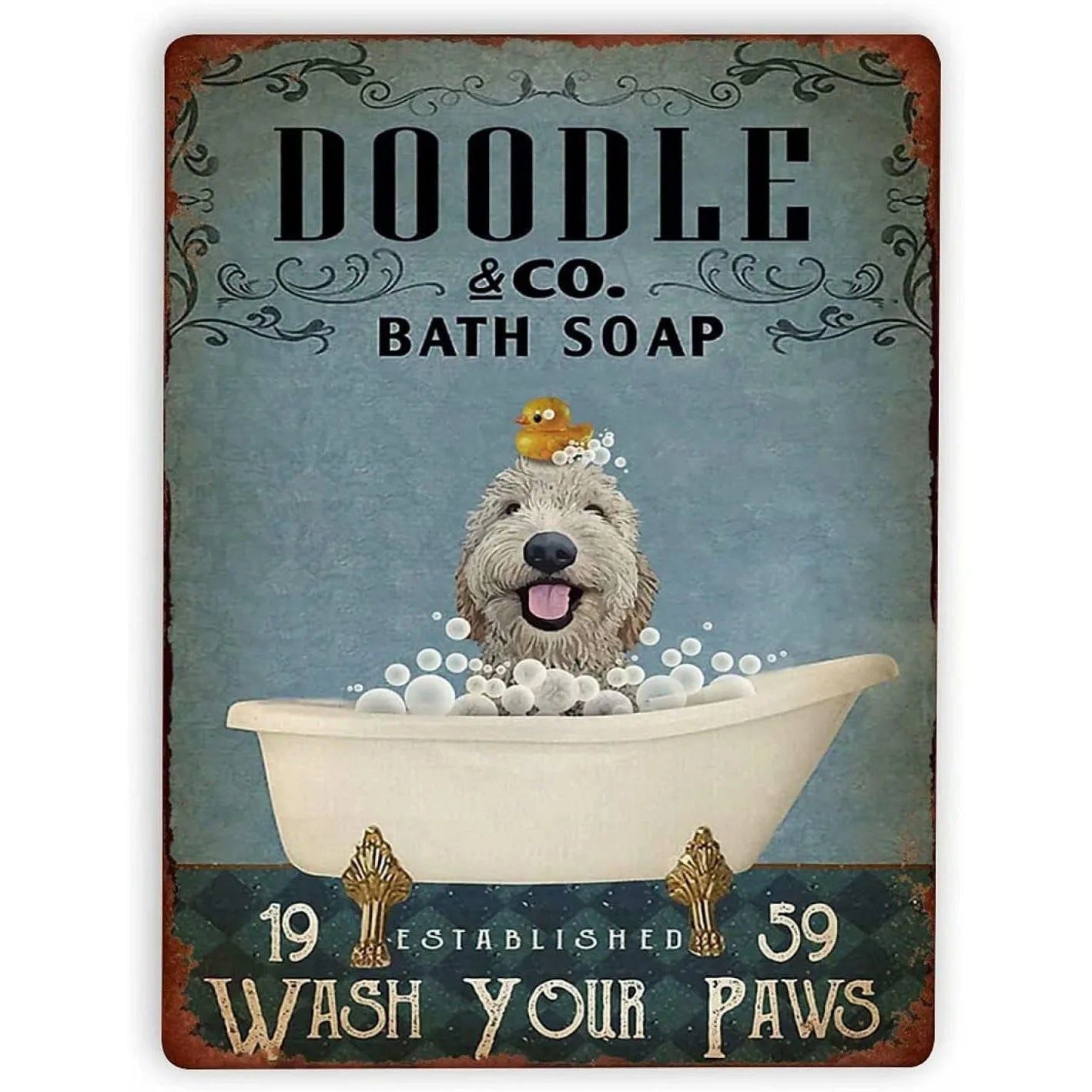 Retro Get Naked Bath Soap Metal Tin Signs Vintage Posters for Bathroom Washing Room Bars Man Cave Cafe Pub Clubs Home Wall Decor - Grand Goldman