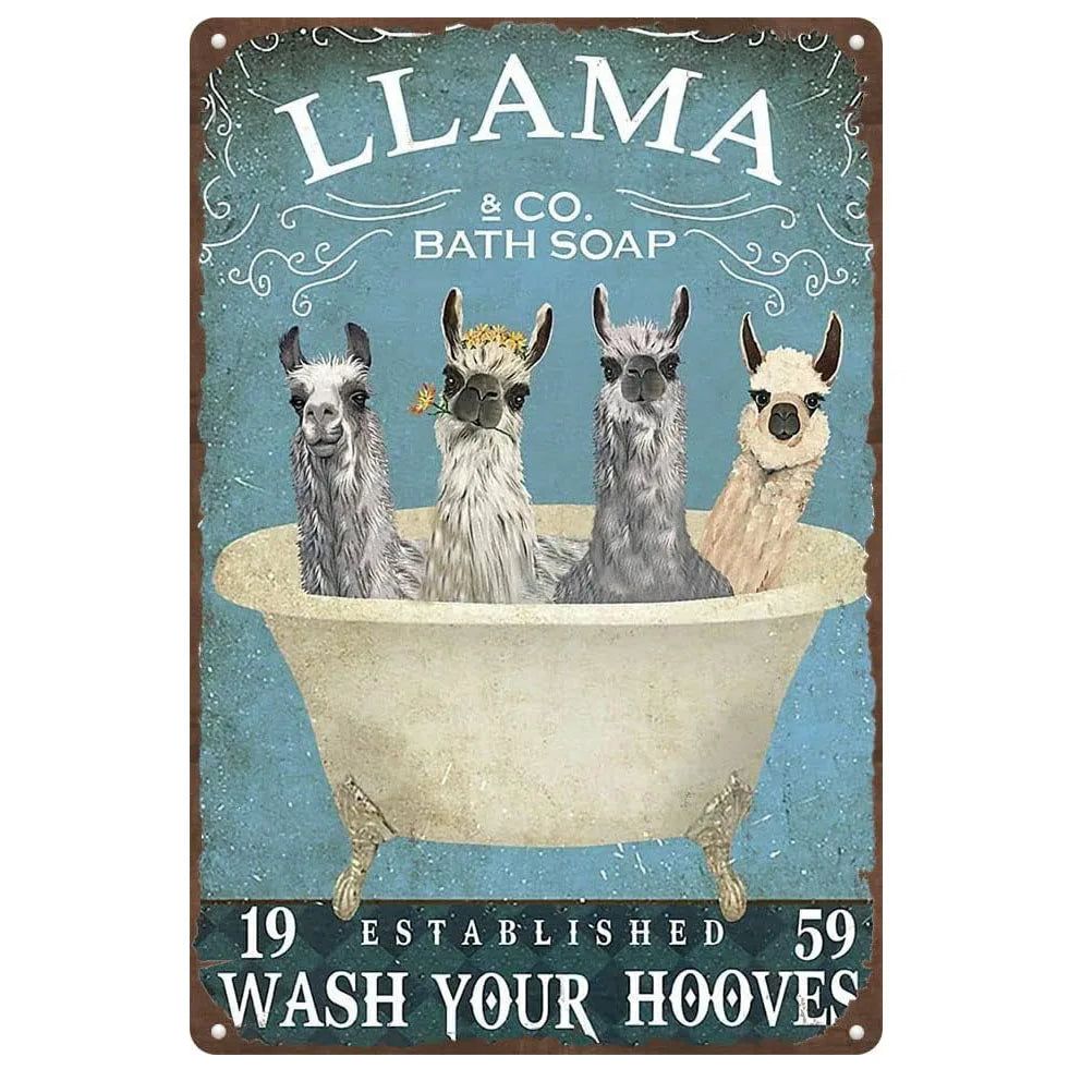 Retro Get Naked Bath Soap Metal Tin Signs Vintage Posters for Bathroom Washing Room Bars Man Cave Cafe Pub Clubs Home Wall Decor - Grand Goldman
