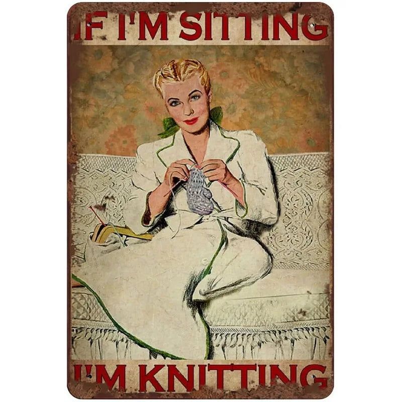 Retro Horse Make Me Happy Metal Tin Signs Vintage Posters for Garage Game Room Bar Man Cave Cafe Office Home Wall Decor Gift - Grand Goldman