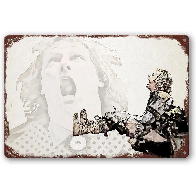 Retro Horse Make Me Happy Metal Tin Signs Vintage Posters for Garage Game Room Bar Man Cave Cafe Office Home Wall Decor Gift - Grand Goldman