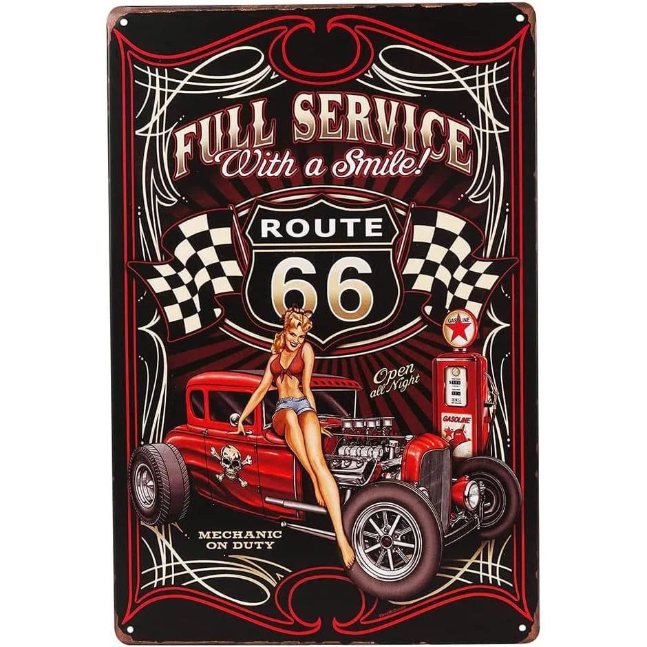 Retro Pinup Girls Spark Plugs Metal Tin Signs Vintage Posters for Garage Station Bar Man Cave Cafe Office Home Wall Decor Gift - Grand Goldman