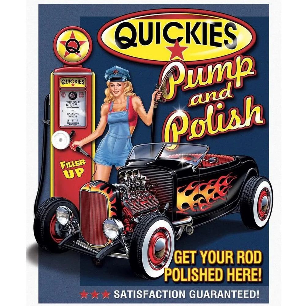 Retro Pinup Girls Spark Plugs Metal Tin Signs Vintage Posters for Garage Station Bar Man Cave Cafe Office Home Wall Decor Gift - Grand Goldman