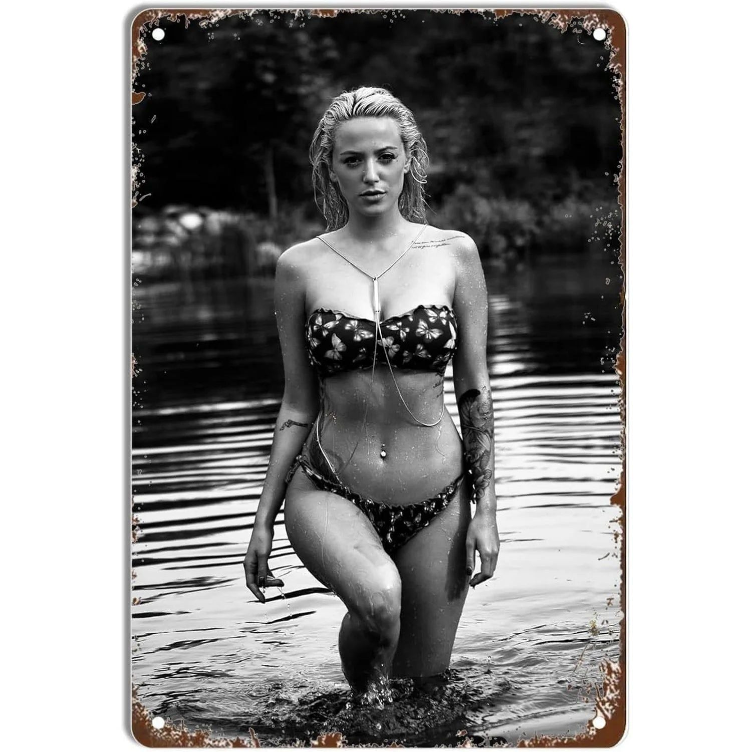 Retro Vintage Pinup Girls Metal Tin Signs Plaque Plate Wall Art Posters for Man Cave Bar Pub Clubs Cafe Iron Painting Decoration - Grand Goldman