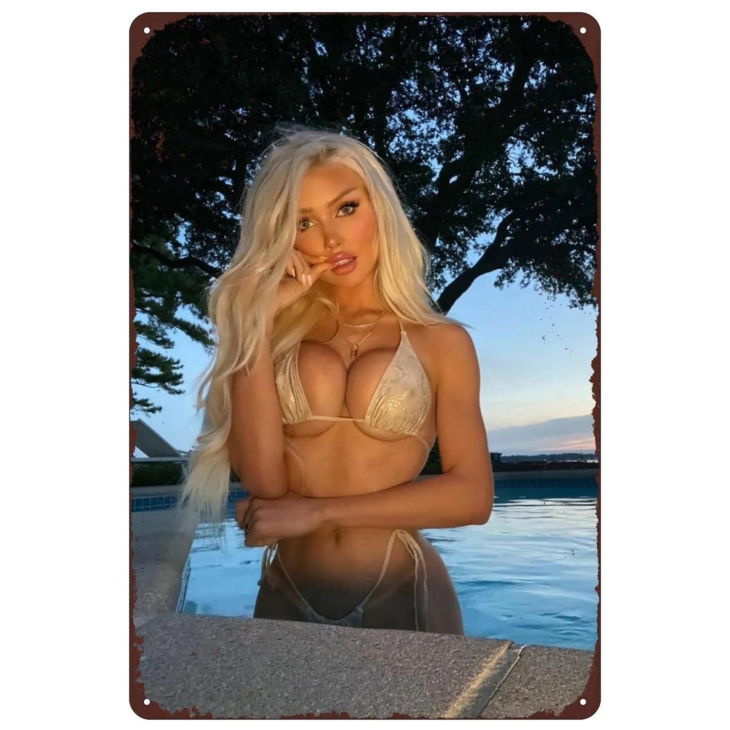 Retro Vintage Pinup Girls Metal Tin Signs Plaque Plate Wall Art Posters for Man Cave Bar Pub Clubs Cafe Iron Painting Decoration - Grand Goldman