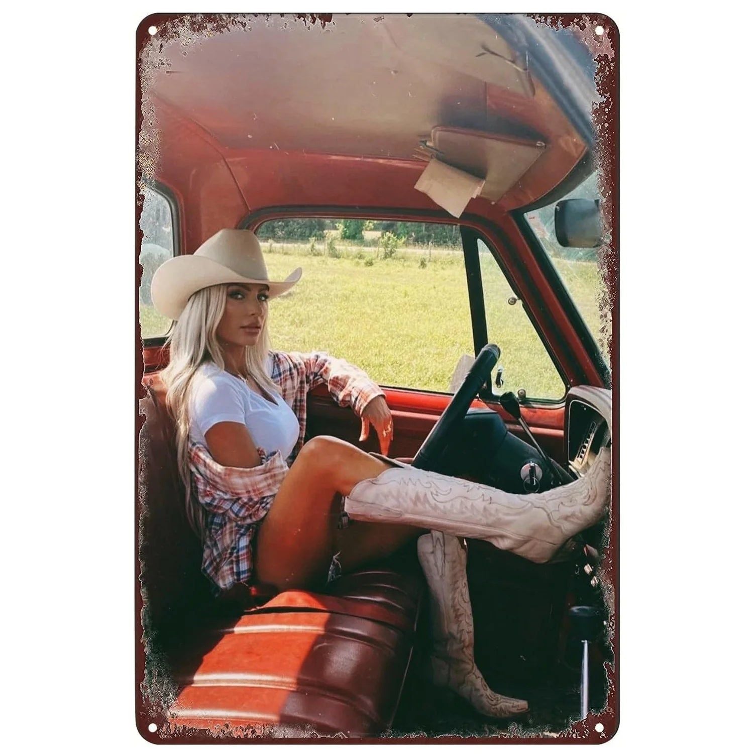 Retro Vintage Pinup Girls Metal Tin Signs Plaque Plate Wall Art Posters for Man Cave Bar Pub Clubs Cafe Iron Painting Decoration - Grand Goldman