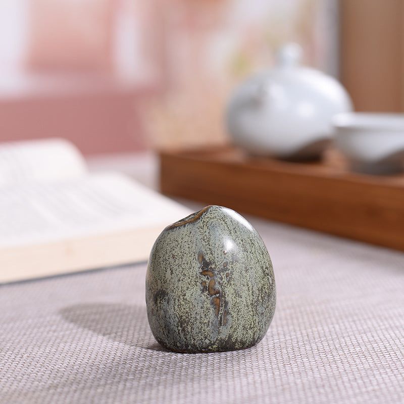 Retro Hydroponic Patina Flower Arrangement Mini Ceramic Small Vase - Grand Goldman