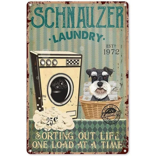 Retro Laundry Today Laundry Service Metal Tin Signs Vintage Posters for Bathroom Washing Room Bars Man Cave Cafe Home Wall Decor - Grand Goldman