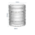 Retro Palace Style Bead Point Cup Glass Classical Embossed Water Cup - Grand Goldman