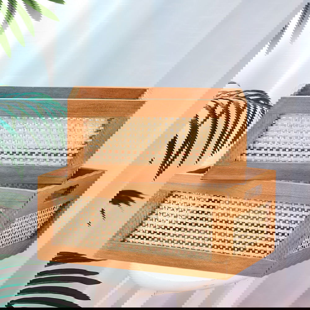 Retro Solid Wood Storage Basket Bamboo Storage Box - Grand Goldman