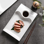 Roast Duck Plate Shrimp Plate Household Ceramic Dumpling Plate - Grand Goldman
