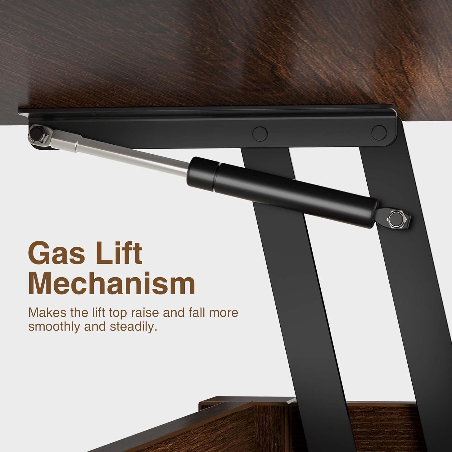 Rolanstar Coffee Table Lift Top, Multi-Function Convertible Coffee Table with Drawers and Hidden Compartment, Coffee Table Converts to Dining Table for Living Room, Home Office,Espresso - Grand Goldman