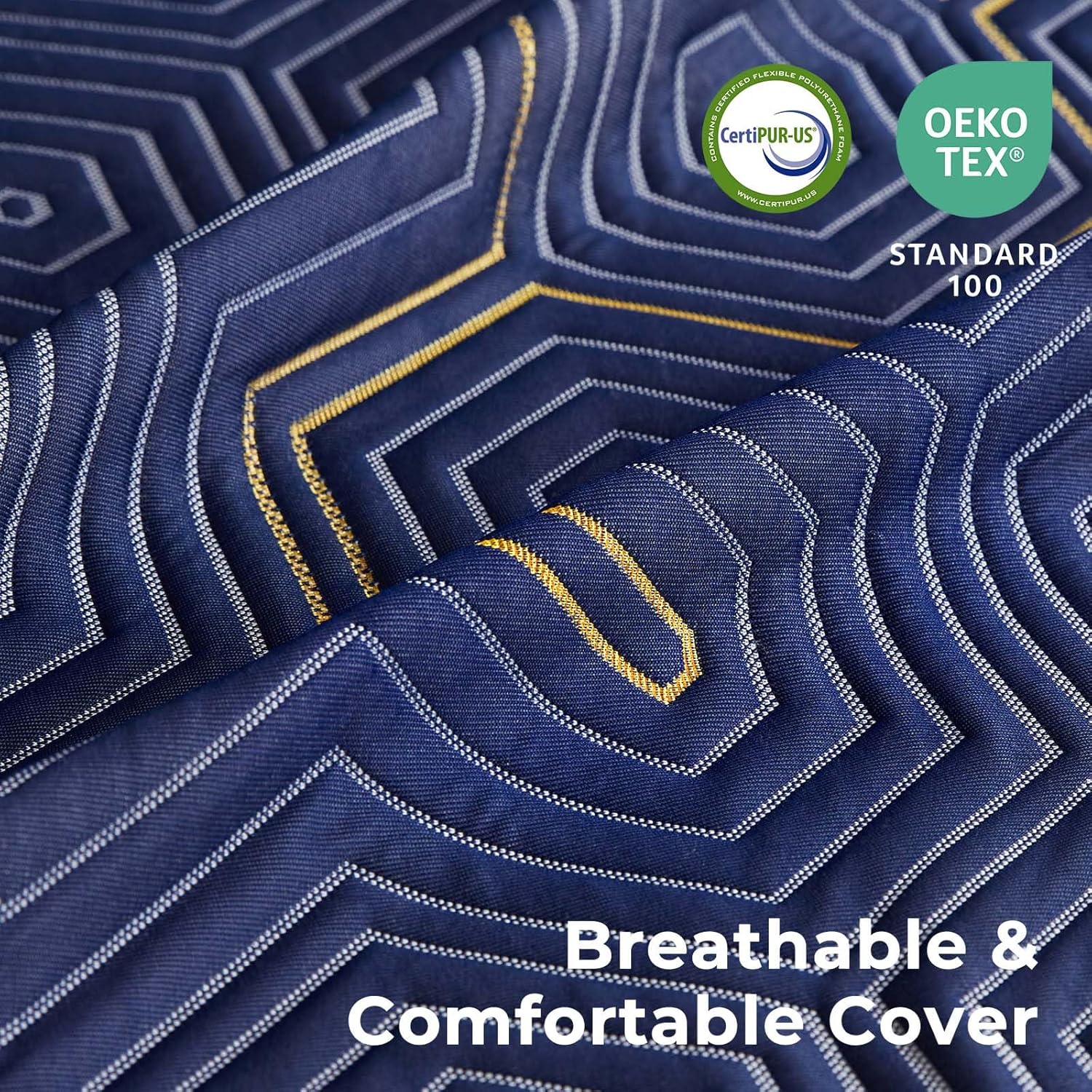 Rolanstar Full Size Mattress 10 inch, Memory Foam Mattress for Pressure Relief, Cooling Gel Mattress in a Box, Bamboo-Charcoal Foam Mattress, Firm, Fiberglass Free, CertiPUR-US Certified - Grand Goldman