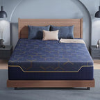 Rolanstar Full Size Mattress 10 inch, Memory Foam Mattress for Pressure Relief, Cooling Gel Mattress in a Box, Bamboo-Charcoal Foam Mattress, Firm, Fiberglass Free, CertiPUR-US Certified - Grand Goldman