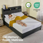 Rolanstar Queen Size Mattress, 10 Inch Gel Memory Foam Mattress in a Box, Fiberglass Free, Breathable Mattress for Cooler Sleep Supportive & Pressure Relief, CertiPUR-US Certified, White - Grand Goldman