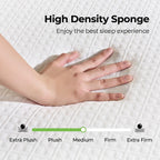 Rolanstar Queen Size Mattress, 10 Inch Gel Memory Foam Mattress in a Box, Fiberglass Free, Breathable Mattress for Cooler Sleep Supportive & Pressure Relief, CertiPUR-US Certified, White - Grand Goldman