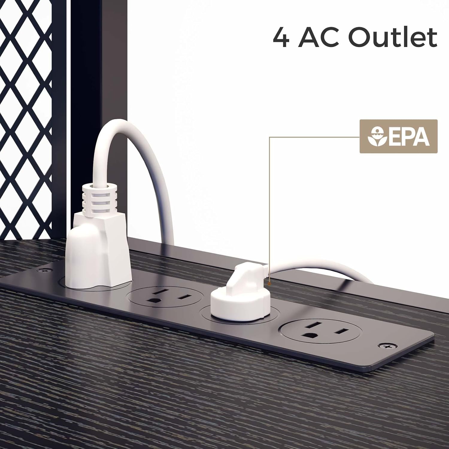 Rolanstar TV Stand with Mount and Power Outlet, Swivel TV Stand Mount with LED Lights for 32/45/55/60/65/70 inch TVs, Black Entertainment Center Media Console with Height Adjustable Mount - Grand Goldman